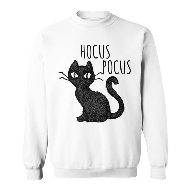 Halloween  For Cat Lovers | Hocus Pocus Black Cat  Sweatshirt