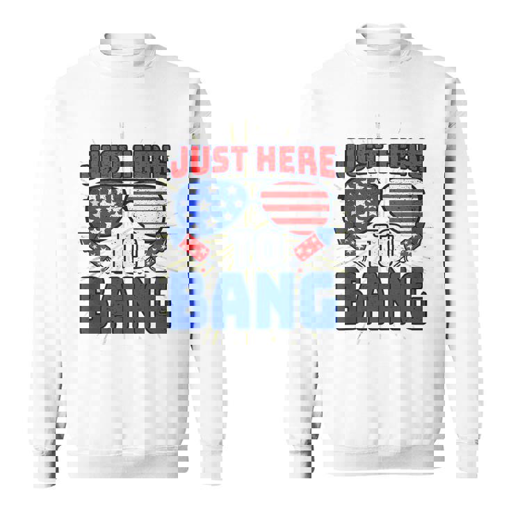 Im Just Here To Bang 4Th Of July Fireworks Fourth Of July  Sweatshirt