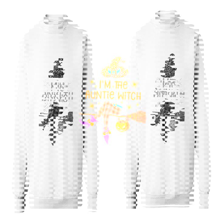 Im The Auntie Witch Spooky Auntie Witchy Halloween  Sweatshirt