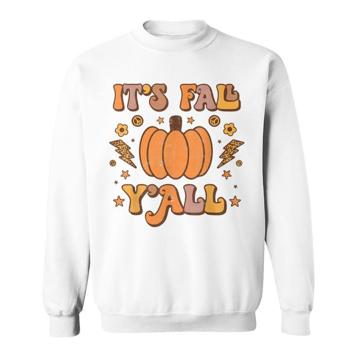 Its Fall Yall Pumpkin Spice Autumn Season Thanksgiving  Sweatshirt