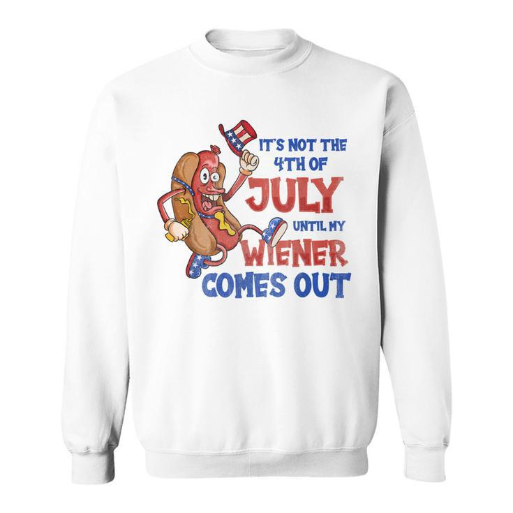 Its Not A Party Until My Wiener Comes Out 4Th Of July Wiener  V2  Sweatshirt