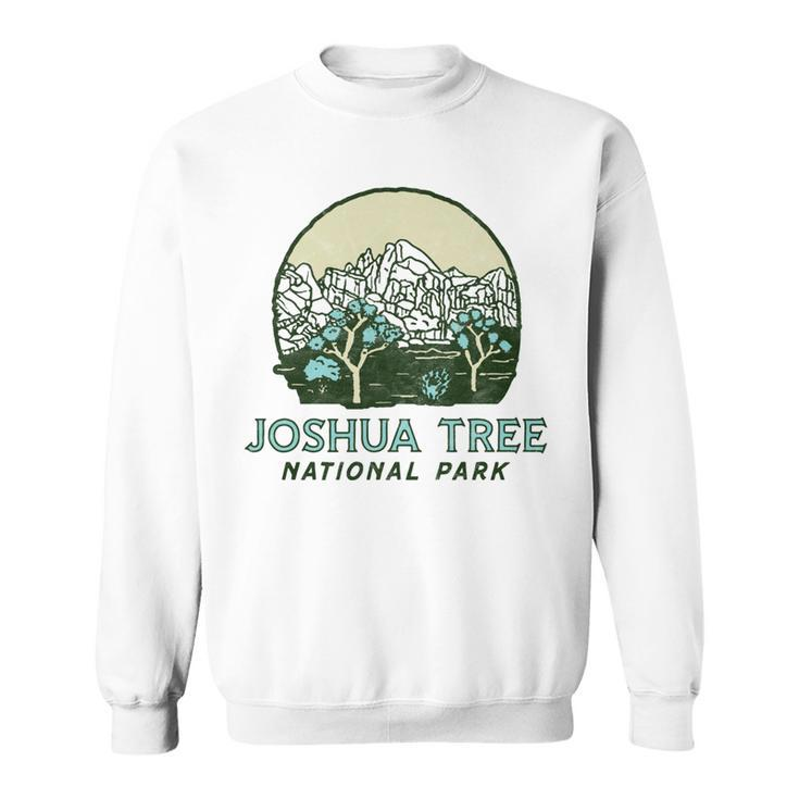 Joshua Tree National Park Vintage Mountains & Trees Sketch  Sweatshirt