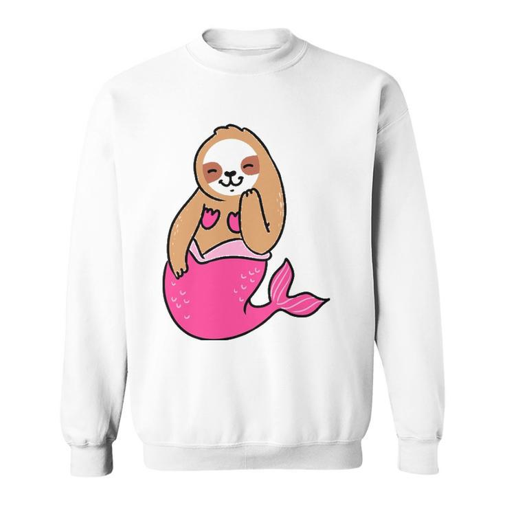 Mermaid Sloth  Cute Sloth Sweatshirt