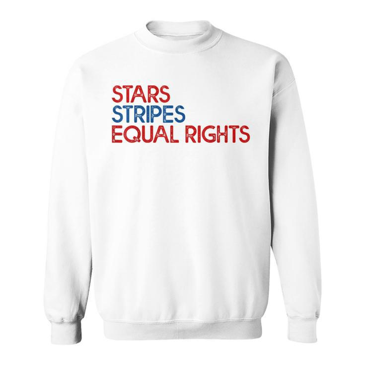 Messy Bun American Flag Pro Choice Star Stripes Equal Right  V3 Sweatshirt
