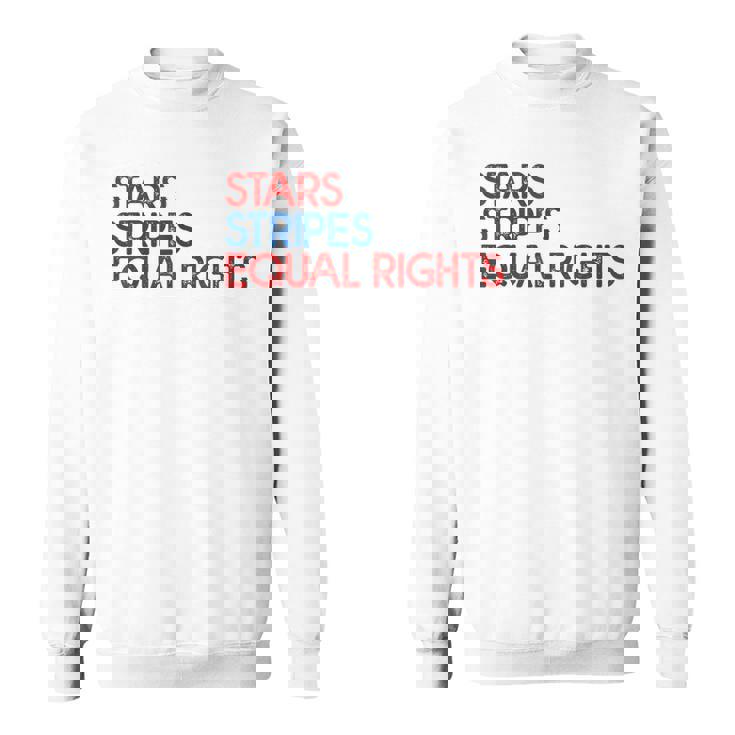 Messy Bun American Flag Pro Choice Star Stripes Equal Right  V3 Sweatshirt