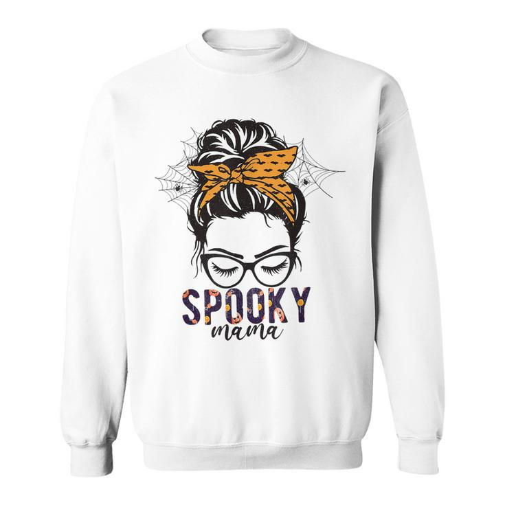 One Spooky Mama  Spooky Mom Funny Mom Halloween  Sweatshirt