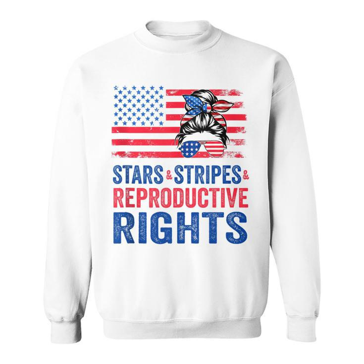 Patriotic 4Th Of July  Stars Stripes Reproductive Right  V2 Sweatshirt