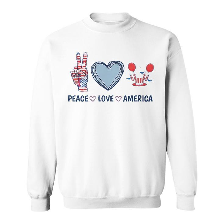 Peace Love America V2 Sweatshirt