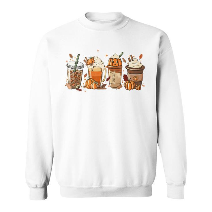 Pumpkin Spice Latte Fall Coffee Pumpkin SpiceThanksgiving  Sweatshirt