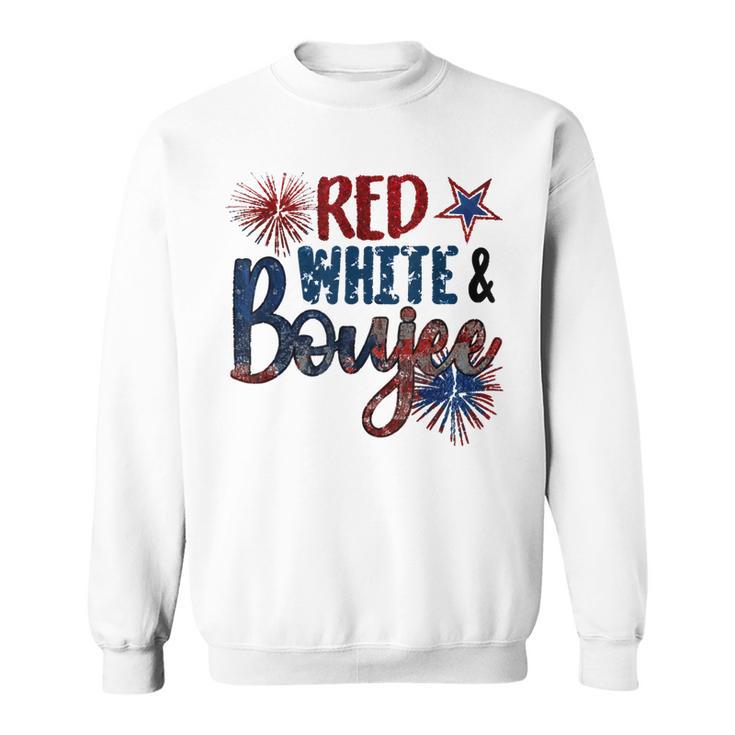 Red White And Boujee 4Th Of July Fourth Of July Vintage  Sweatshirt