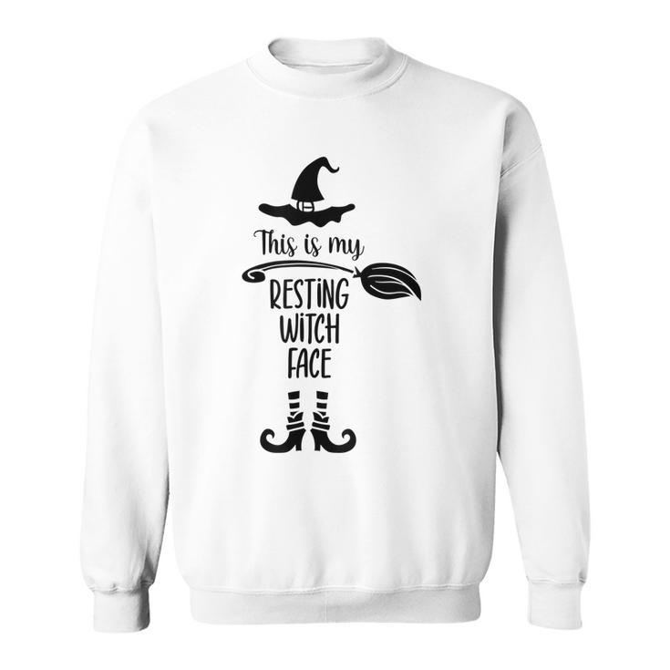Resting Witch Face Funny Halloween Costume Trick Or Treat  Sweatshirt