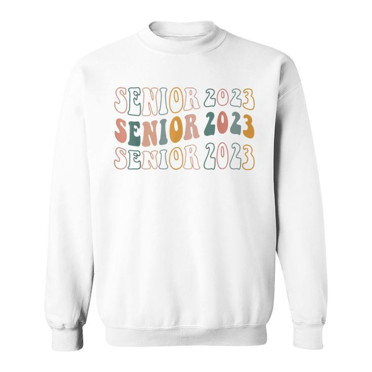 Senior 2023 Retro Class Of 2023 Seniors Graduation 23 Gifts  Sweatshirt