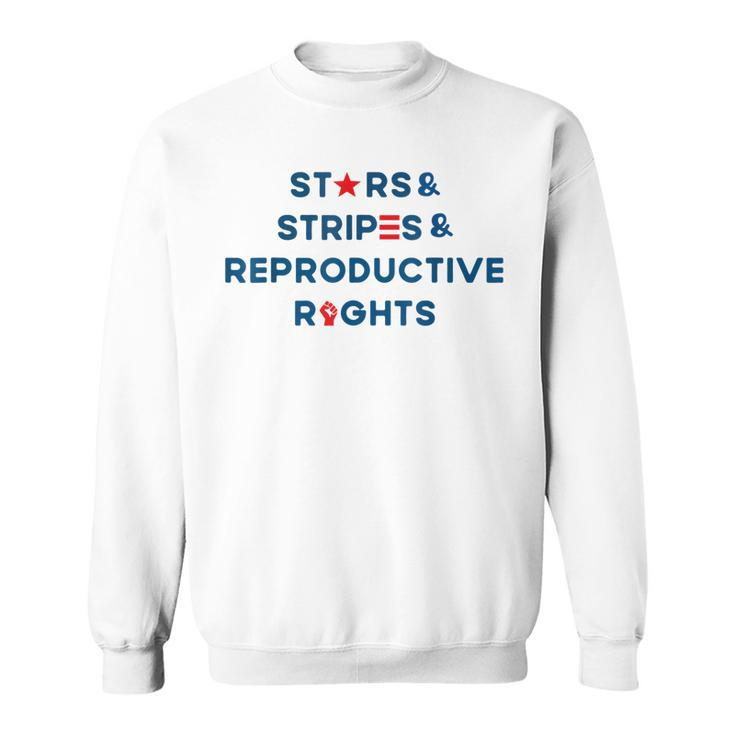Stars Stripes Reproductive Rights 4Th Of July American Flag  V3 Sweatshirt