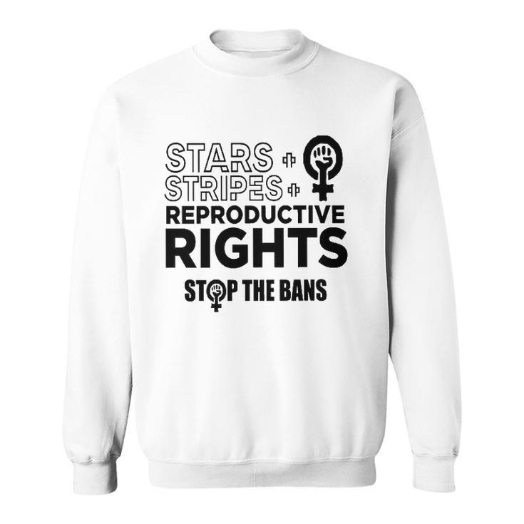 Stars Stripes Reproductive Rights Racerback Feminist Pro Choice My Body My Choice Sweatshirt