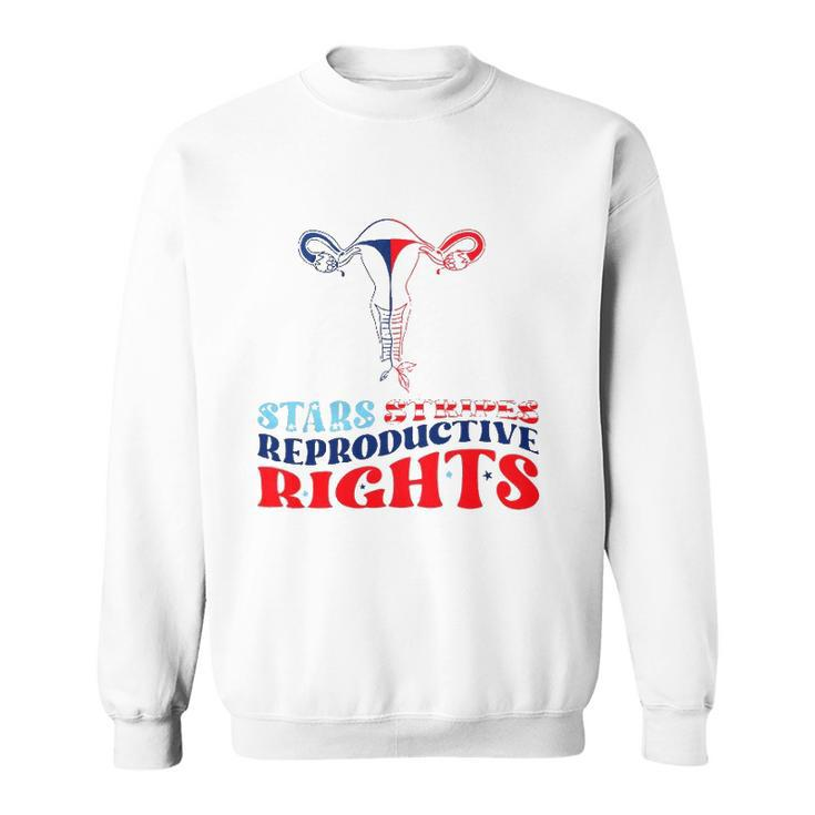 Stars Stripes Reproductive Rights Roe V Wade Overturned Sweatshirt
