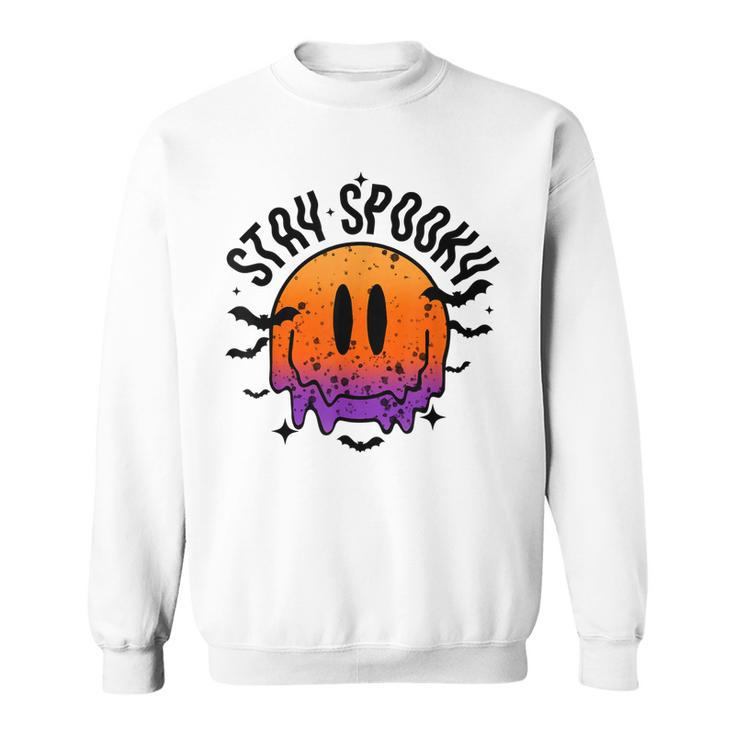 Stay Spooky Pumpkin Halloween   Men Women Sweatshirt Graphic Print Unisex