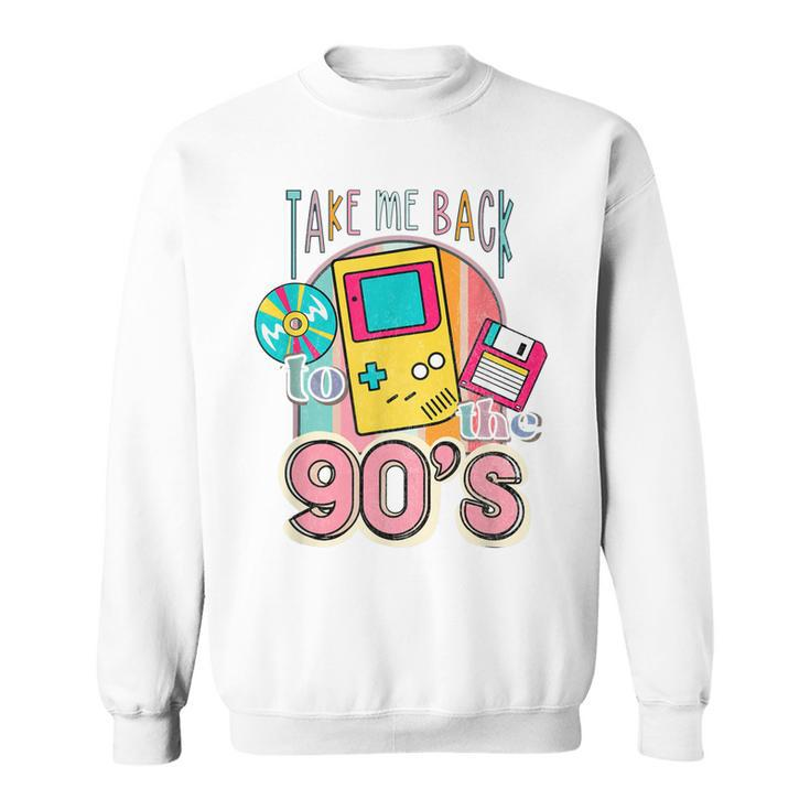 Take Me Back To The 90S Casette Tape Retro  Men Women Sweatshirt Graphic Print Unisex