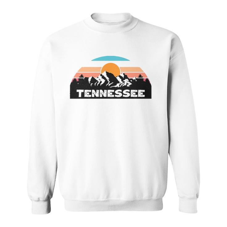 Tennessee Retro Vintage Sunset Mountain Tennessee Lovers Sweatshirt