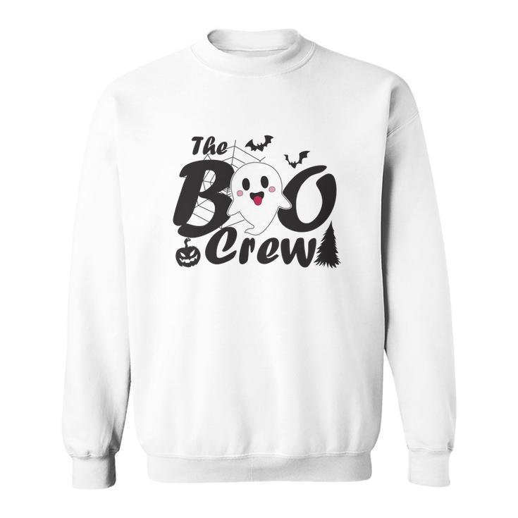 The Boo Crew Cute Ghost Happy Halloween Sweatshirt