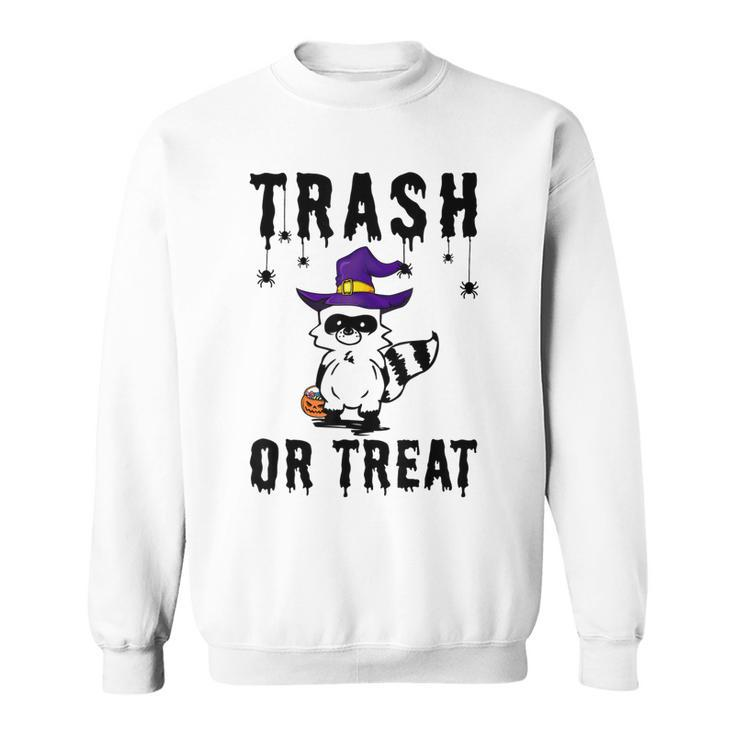 Trash Or Treat Funny Trash Panda Witch Hat Halloween Costume  Sweatshirt