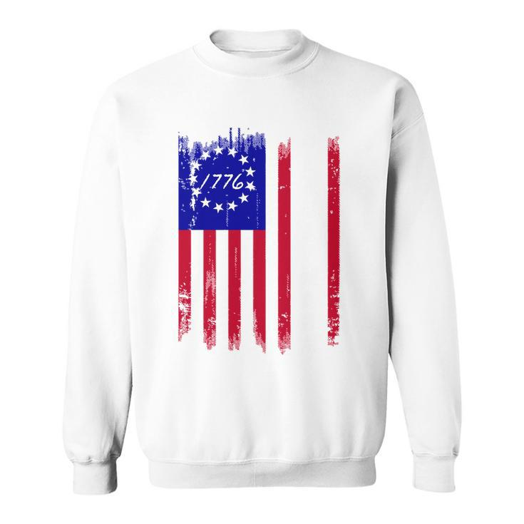 Ultra Maga Betsy Ross Usa Flag Trump 2024 Anti Biden Sweatshirt