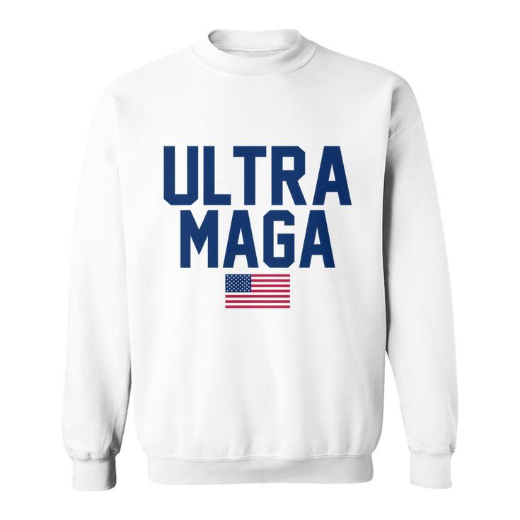 Ultra Maga Shirt Maga King Funny Anti Biden American Flag Pro Trump Trendy Tshirt Sweatshirt