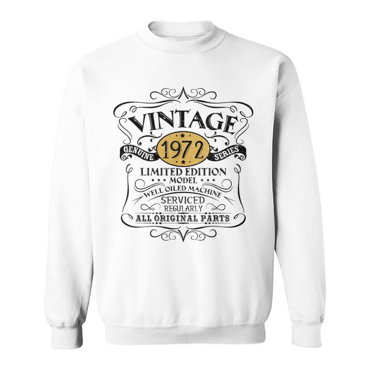 Vintage 1972 50Th Birthday Gift Men Women Original Design  Sweatshirt
