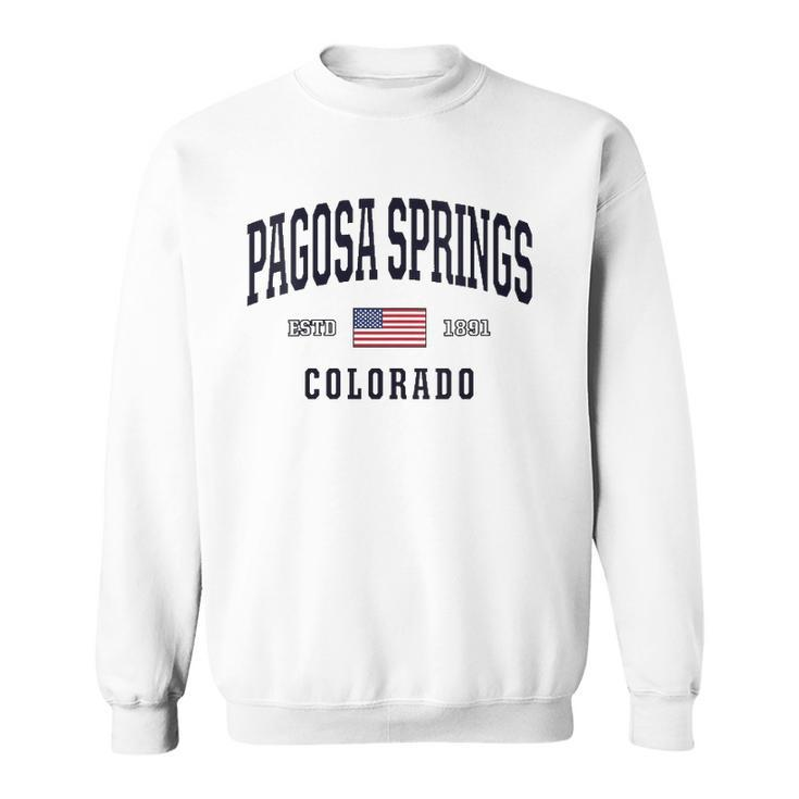 Womens Usa Flag Stars &Amp Stripes Pagosa Springs Colorado  Sweatshirt