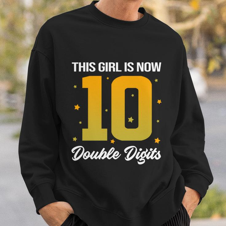 10Th Birthday Glow Party This Girl Is Now 10 Double Digits Gift Sweatshirt Gifts for Him