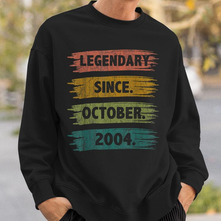 18 Years Old Legend Since October 2004 18Th Birthday Gifts Men Women Sweatshirt Graphic Print Unisex Gifts for Him