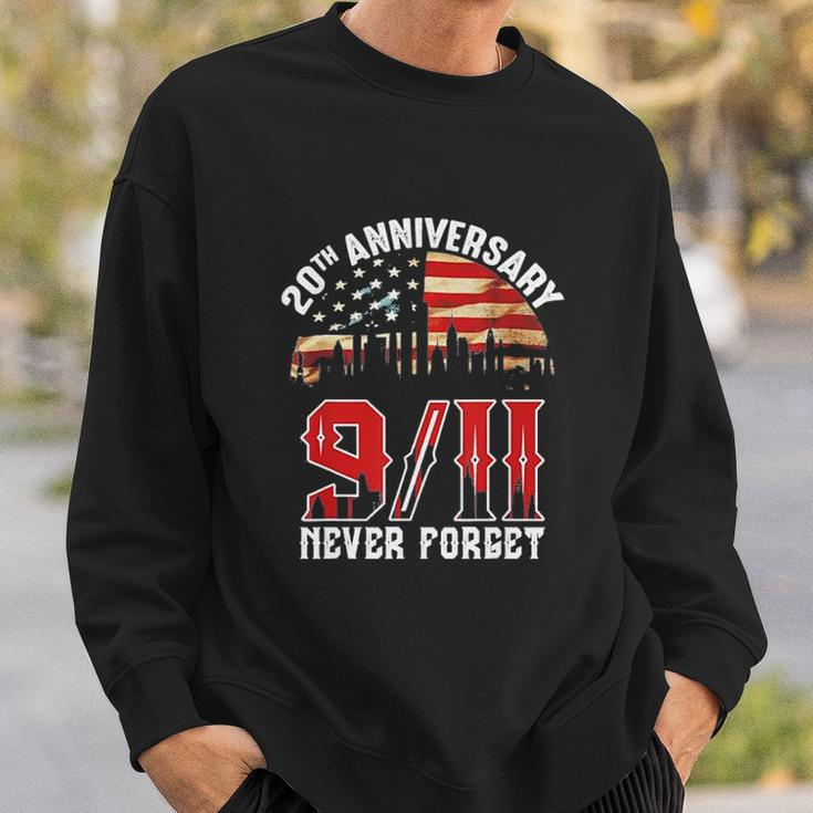 20Th Anniversary 9 11 Never Forget America Patriot Day Sweatshirt Gifts for Him