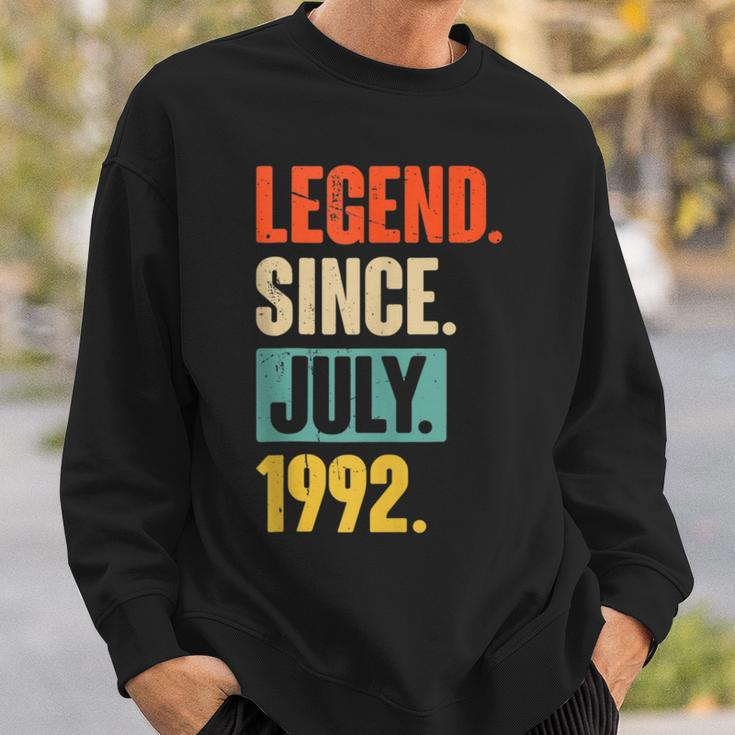 30 Years Old Gifts Legend Since July 1992 30Th Birthday Sweatshirt Gifts for Him