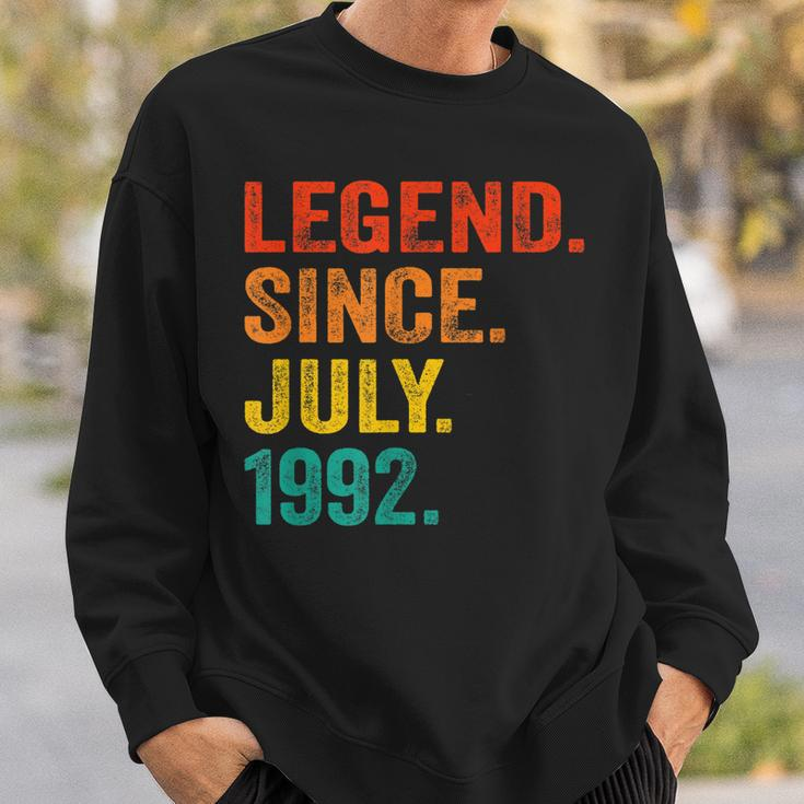 30Th Birthday Legend Since July 1992 30 Years Old Vintage Sweatshirt Gifts for Him