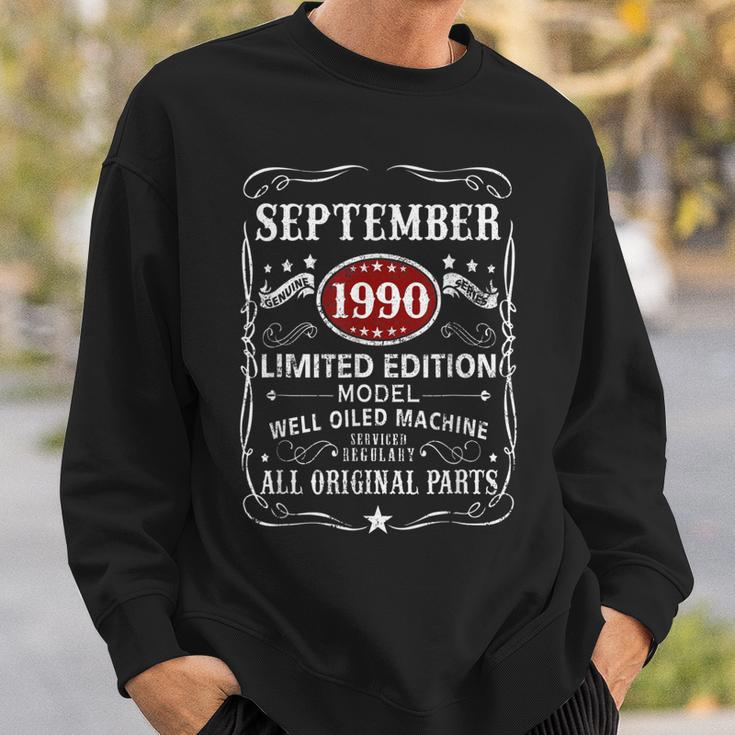 32 Years Old Gifts 32Nd Birthday Decoration September 1990 Men Women Sweatshirt Graphic Print Unisex Gifts for Him