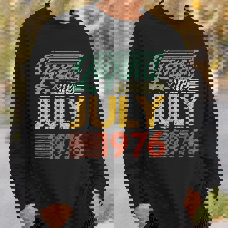 46 Years Old Gifts Legend Since July 1976 46Th Birthday Men Women Sweatshirt Graphic Print Unisex Gifts for Him