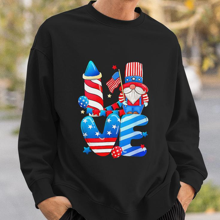 4Th Of July 2022 Patriotic Gnomes Funny Sweatshirt Gifts for Him