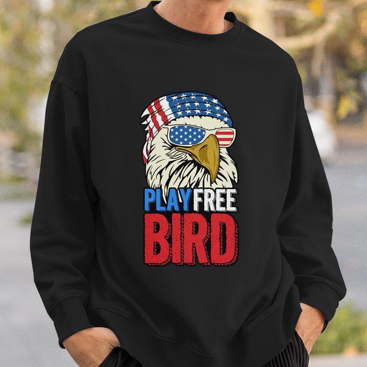 4Th Of July American Flag Bald Eagle Mullet Play Free Bird Gift Sweatshirt Gifts for Him