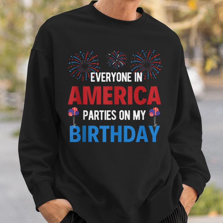 4Th Of July Birthday Funny Birthday Born On 4Th Of July Sweatshirt Gifts for Him