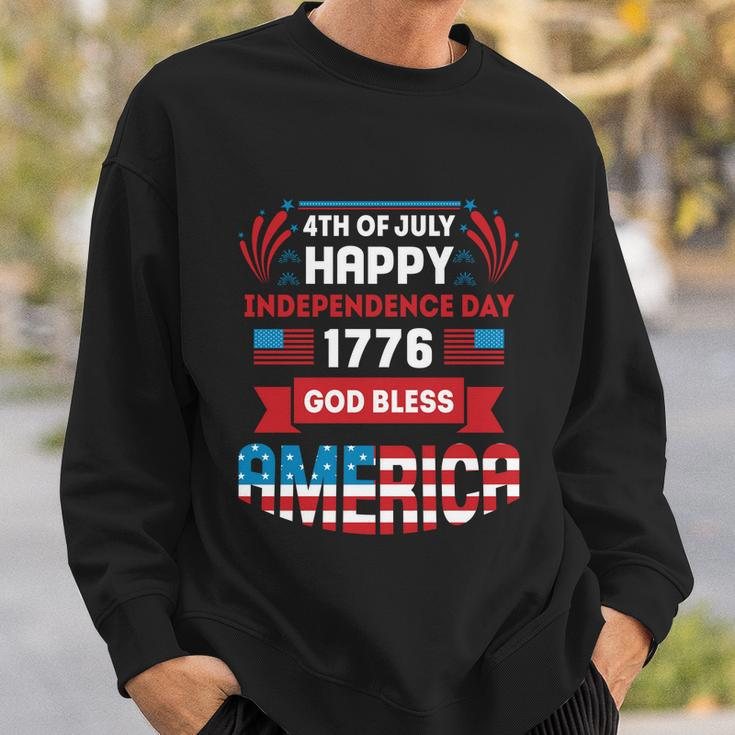 4Th Of July Happy Patriotic Day 1776 God Bless America Gift Sweatshirt Gifts for Him