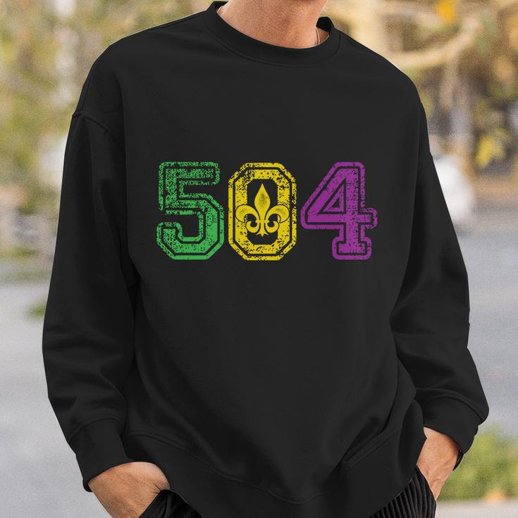 504 New Orleans Mardi Gras Sweatshirt Gifts for Him
