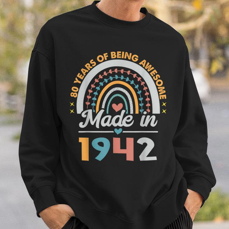80 Years Old Gifts 80Th Birthday Born In 1942 Women Girls Sweatshirt Gifts for Him