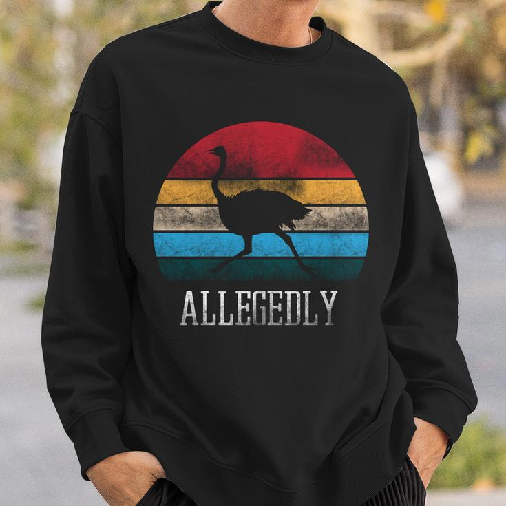 Allegedly Ostrich Lover Vintage Sweatshirt Gifts for Him