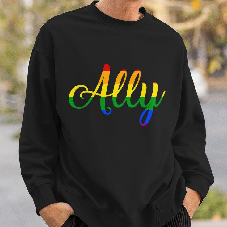 Ally Pride Rainbow Tshirt Sweatshirt Gifts for Him