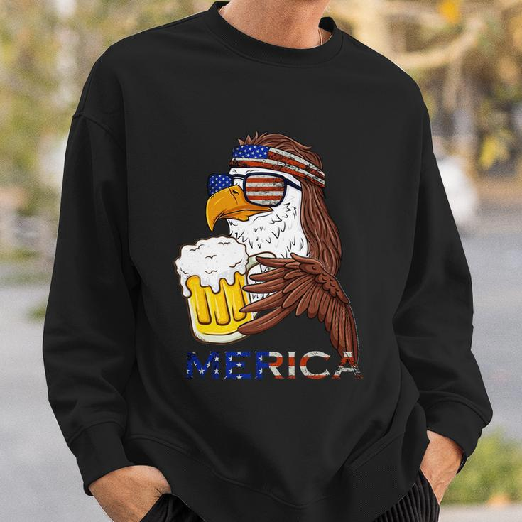 American Bald Eagle Mullet Graffiti 4Th Of July Patriotic Gift Sweatshirt Gifts for Him
