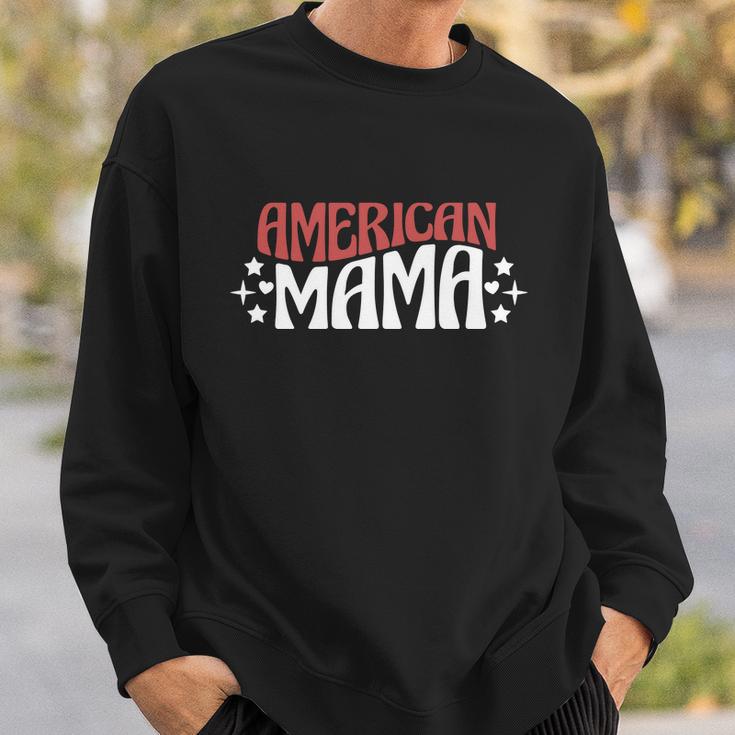 American Mama White 4Th Of July Sweatshirt Gifts for Him