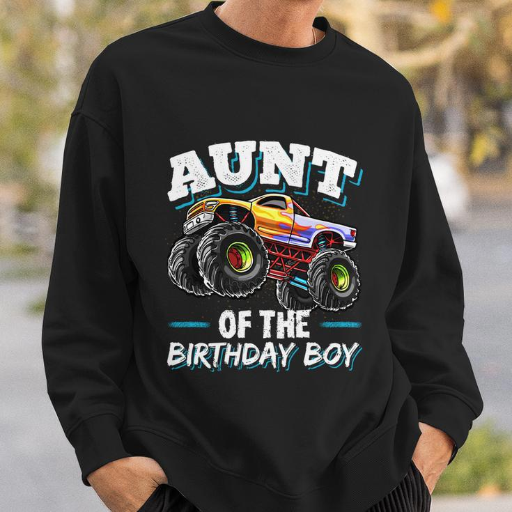 Aunt Of The Birthday Boy Monster Truck Birthday Party Funny Gift Sweatshirt Gifts for Him