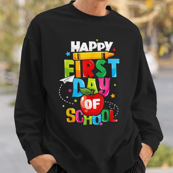 Back To School Teachers Kids Child Happy First Day Of School Sweatshirt Gifts for Him