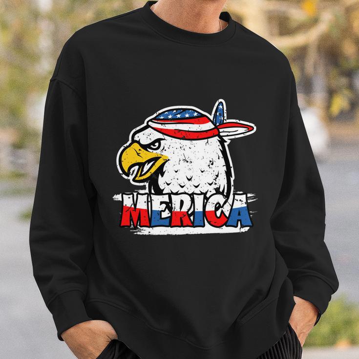 Bald Eagle Mullet American Flag Merica 4Th Of July Great Gift Sweatshirt Gifts for Him