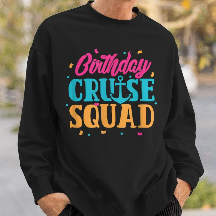 Birthday Cruise Squad Cruising Boat Party Travel Vacation Men Women Sweatshirt Graphic Print Unisex Gifts for Him