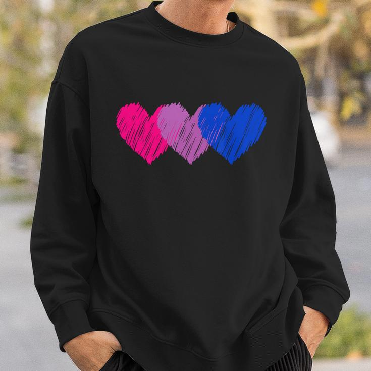 Bisexual Heart Bisexuality Bi Love Flag Lgbtq Pride Sweatshirt Gifts for Him
